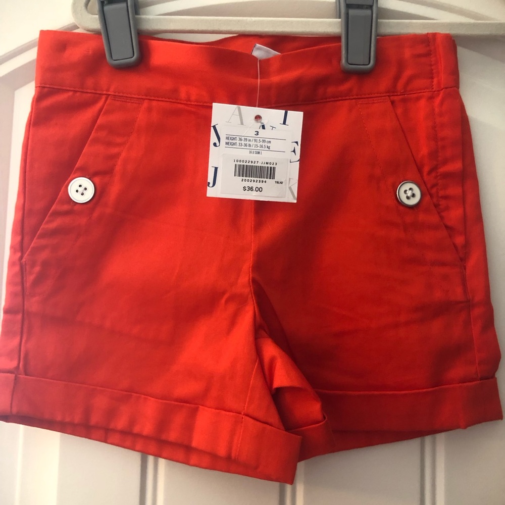 NWT Janie and jack orange shorts